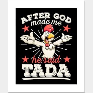 Religion Christ Humor Cock chicken God Religious Posters and Art